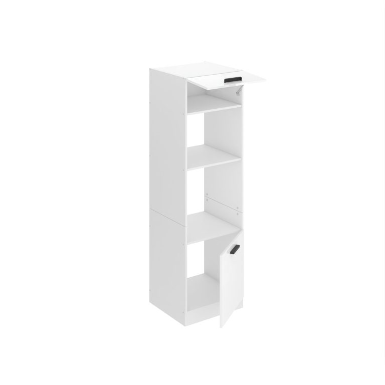Belini Hoher Küchenschrank zur Einbau des Backofens Premium Full Version 60 cm Hochglanzweiß Hersteller INF SSP60/0/WT/W/0/B1/PP

