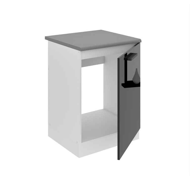 Belini Spülenschrank Premium Full Version 60 cm Hochglanzschwarz ohne Arbeitsplatte Hersteller INF SDZ60/0/WT/B/0/B1/PP
