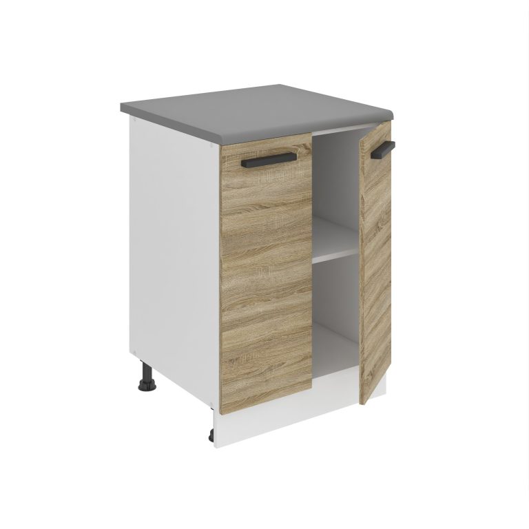 Belini Unterschrank Premium Full Version 60 cm Sonoma-Eiche ohne Arbeitsplatte Hersteller TOR SD2-60/0/WT/DS/0/B1/PP
