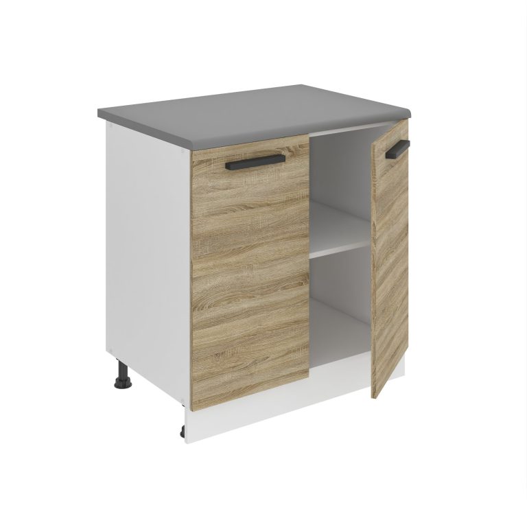 Belini Unterschrank Premium Full Version 80 cm Sonoma-Eiche ohne Arbeitsplatte Hersteller TOR SD80/0/WT/DS/0/B1/PP
