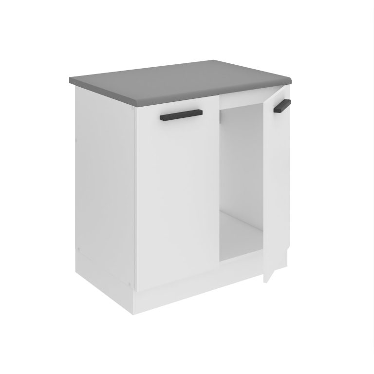Belini Spülenschrank Premium Full Version 80 cm Mattweiß ohne Arbeitsplatte Hersteller TOR SDZ80/0/WT/WT/0/B1/PP
