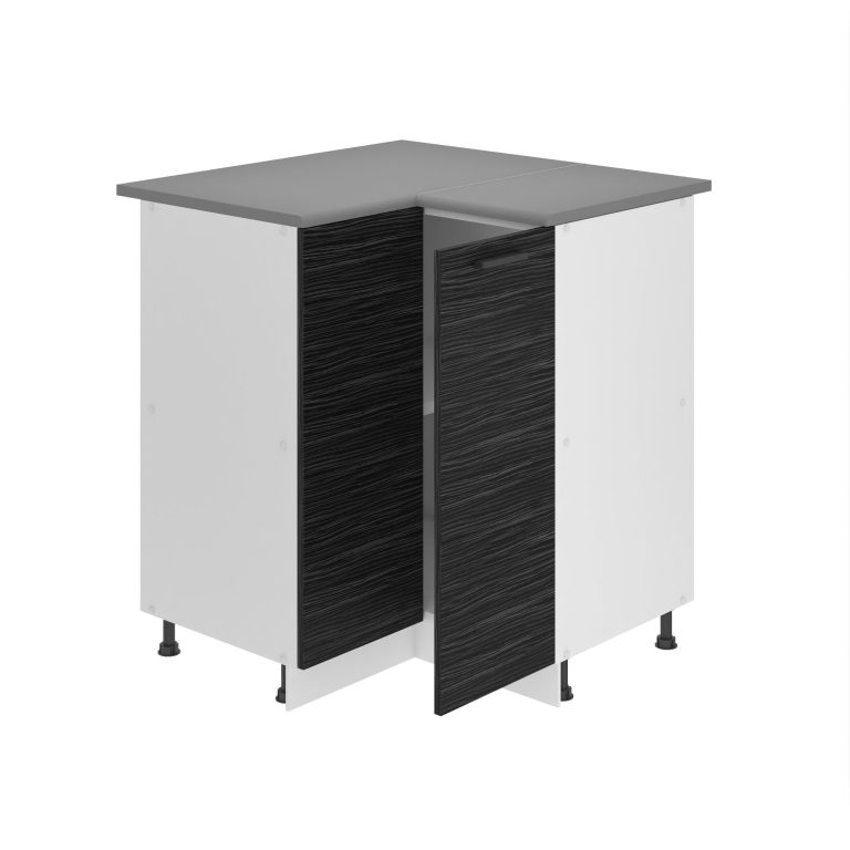 Belini Unterschrank Eckschrank Premium Full Version 90 cm königliches Ebenholz ohne Arbeitsplatte Hersteller TOR SNP90/0/WT/HK/0/B1/PP
