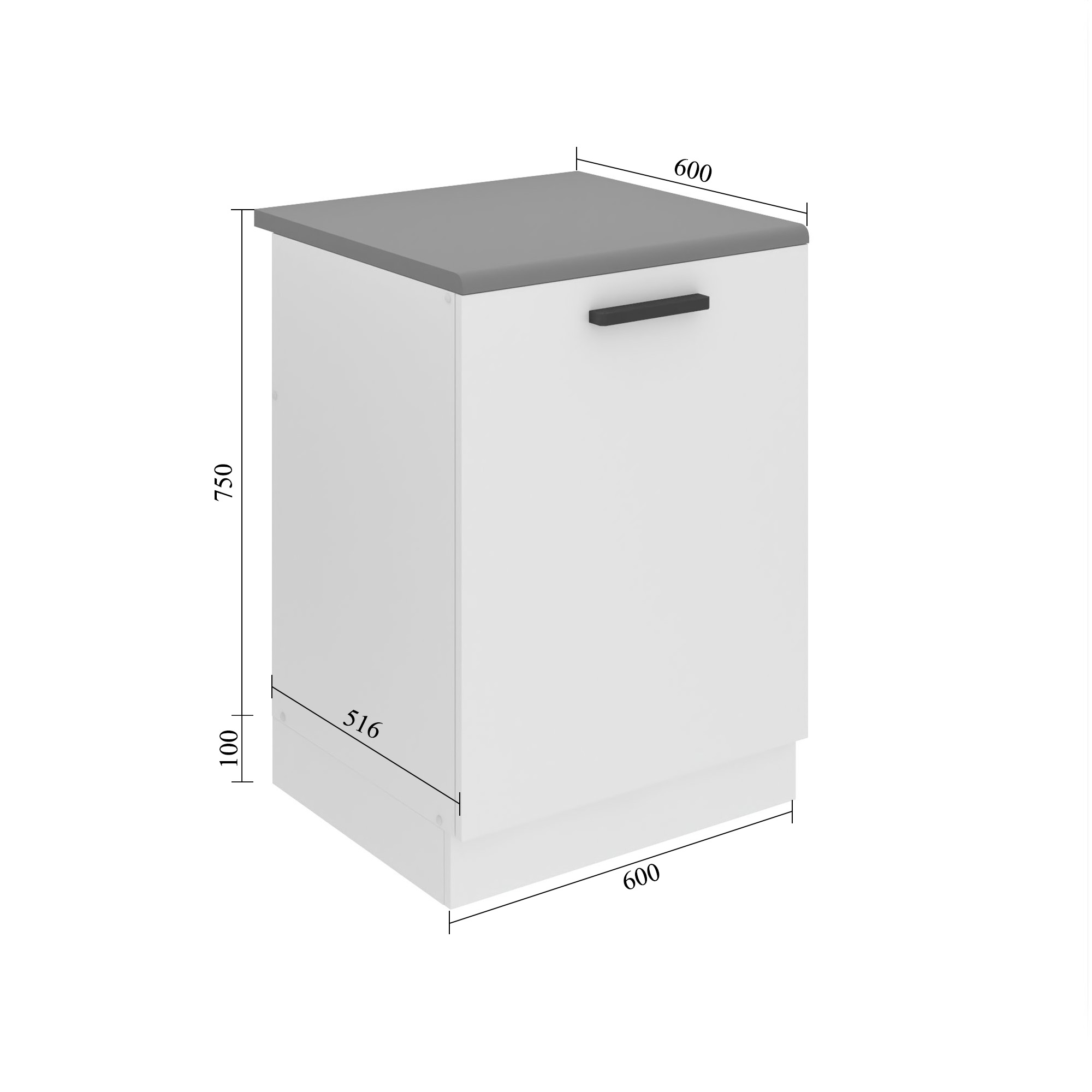 Belini Spülenschrank Premium Full Version 60 cm Wotan-Eiche ohne Arbeitsplatte Hersteller TOR SDZ60/0/WT/DW/0/B1/PP

