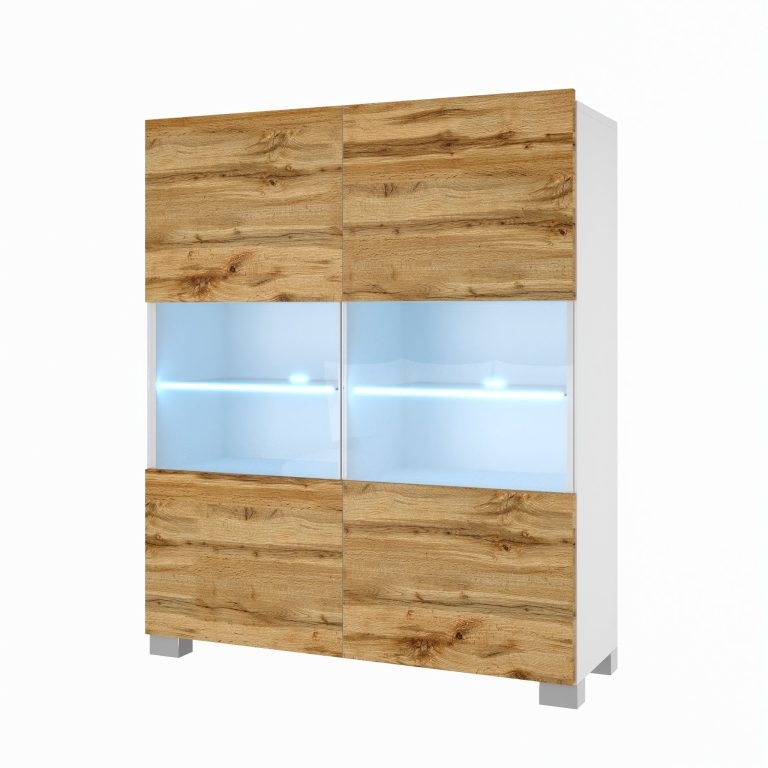 Kommode Belini Premium Full Version Wotan-Eiche + LED-Beleuchtung 12 Hersteller NEX KOM1/1/W/DW/0/0