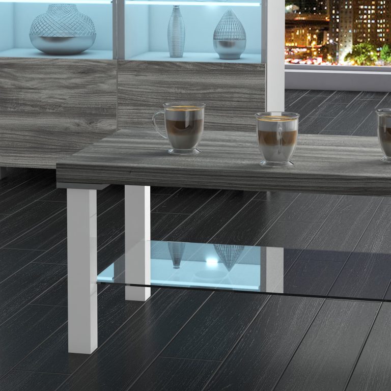 Couchtisch Belini Premium Full Version Grau Anthrazit Glamour Wood 2 Hersteller NEX SK1/0/W/GW/0/0
