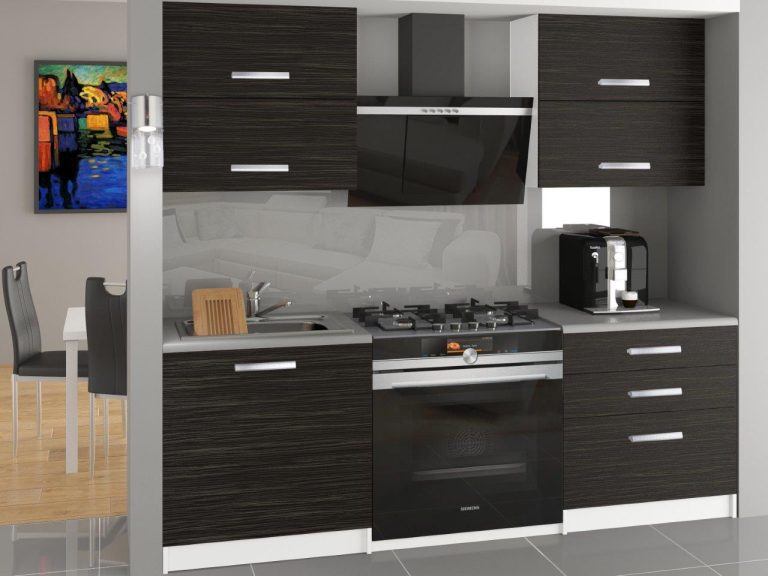 Küchenzeile Belini 120 cm Königliches Ebenholz mit Arbeitsplatte Eleganta2 Hersteller TOR ELEGANTA2/2/WT/HK/0/B1