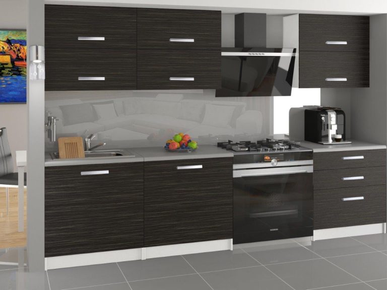 Küchenzeile Belini 180 cm Königliches Ebenholz ohne Arbeitsplatte Primera Hersteller TOR PRIMERA/2/WT/HK/BB/T