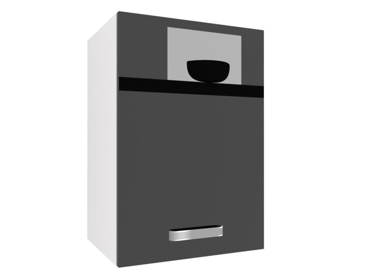 Küchenschrank Belini oben 40 cm schwarz glänzend Hersteller INF SG40/1/WT/B/0/F