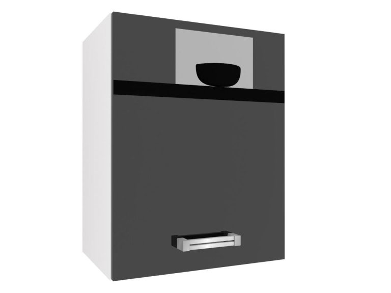 Küchenschrank Belini oben 45 cm schwarz glänzend Hersteller INF SG45/1/WT/B/0/D
