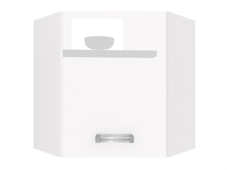 Küchenschrank Belini obere Ecke 60 cm weiß glänzend Hersteller INF SGN60/1/WT/W/0/D
