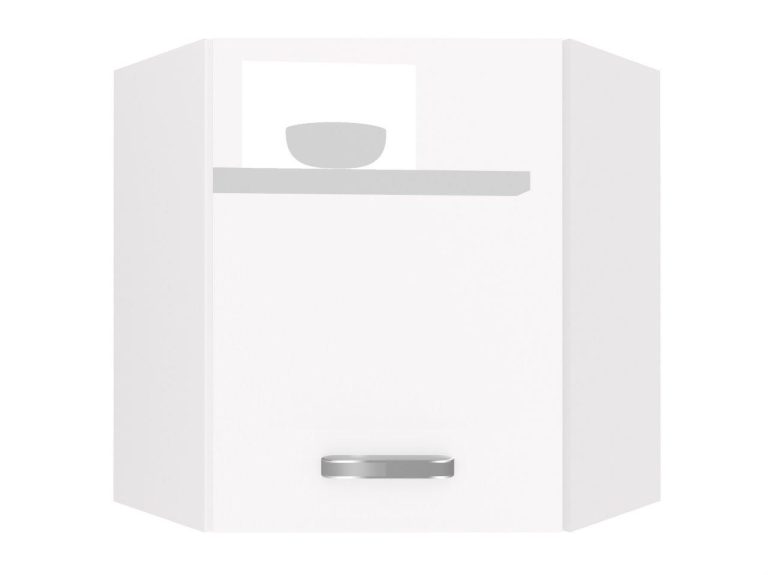 Küchenschrank Belini obere Ecke 60 cm weiß glänzend Hersteller INF SGN60/1/WT/W/0/F
