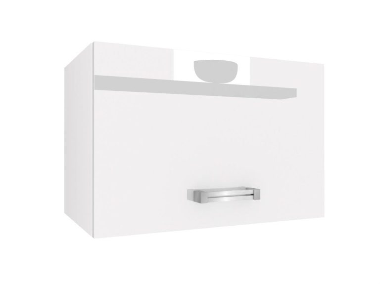 Küchenschrank Belini für Dunstabzugshaube 60 cm weiß glänzend Hersteller INF SGP60/2/WT/W/0/D