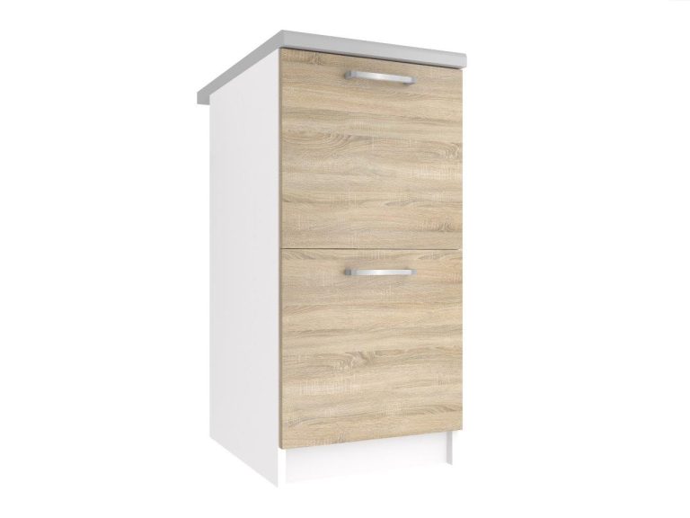 Belini Unterschrank 40 cm Sonoma Eiche mit Arbeitsplatte INF SD2-40/0/WT/DS/0/P