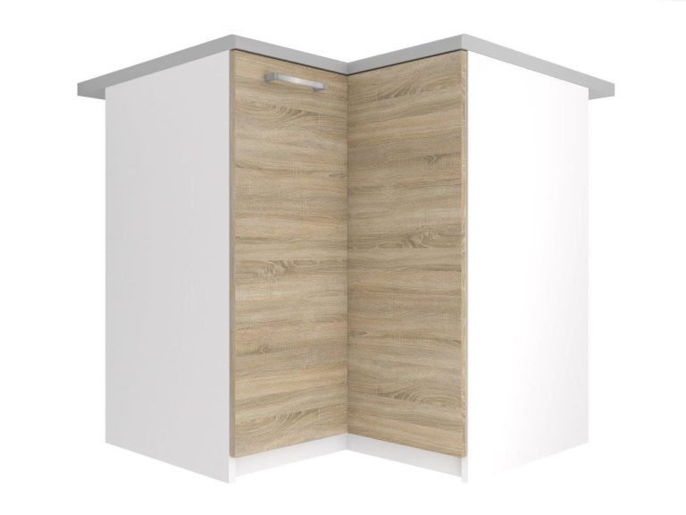 Küchenschrank Belini untere Ecke 90 cm Eiche Sonoma mit Arbeitsplatte Hersteller TOR SNP90/2/WT/DS/0/P