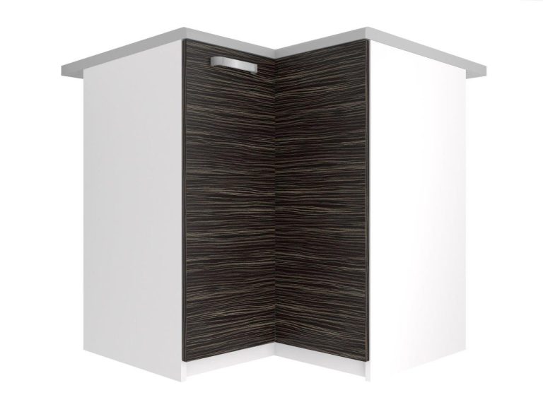 Küchenschrank Belini untere Ecke 90 cm königliches Ebenholz ohne Arbeitsplatte Hersteller TOR SNP90/2/WT/HK/BB/U
