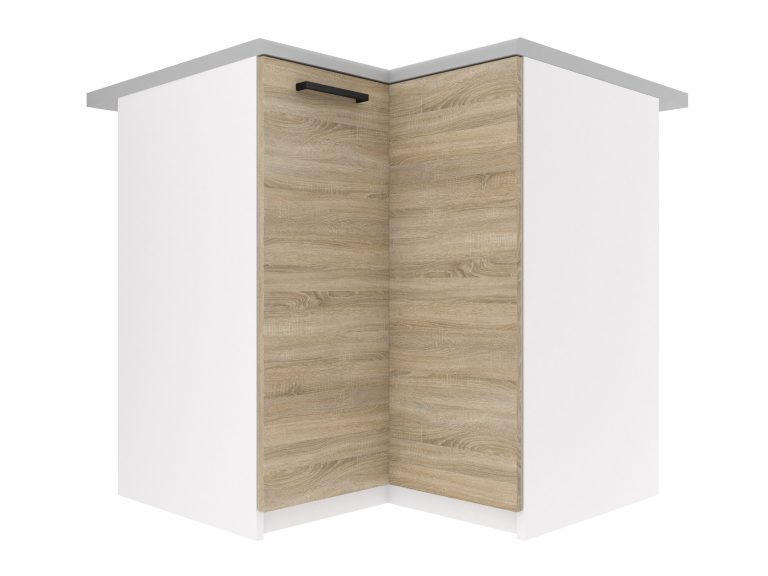 Küchenschrank Belini untere Ecke 90 cm Eiche Sonoma ohne Arbeitsplatte Hersteller TOR SNP90/2/WT/DS/BB/B1