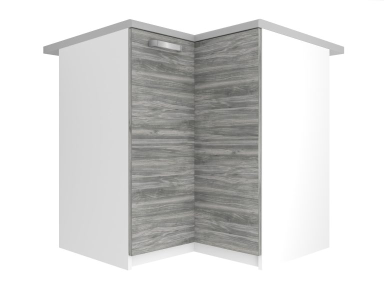 Küchenschrank Belini untere Ecke 90 cm Glamour Wood mit Arbeitsplatte Hersteller TOR SNP90/2/WT/GW1/0/U