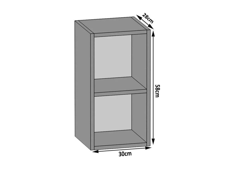 Küchenschrank Belini oben 30 cm weiß matt Hersteller SGO30/1/K/WT/1-1