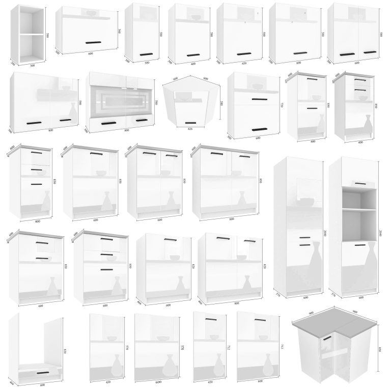Belini Unterschrank für Einbauherd 60 cm Weiß Hochglanz ohne Arbeitsplatte Hersteller INF SDP60/0/WT/W/0/B1
