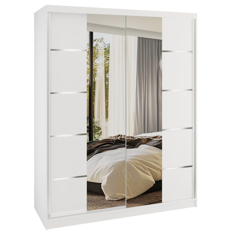 Kleiderschrank SERENITY Schiebeschrank 133 cm weiß matt Hersteller ME SERENITY SZP6/0/W/W/0/HIAL