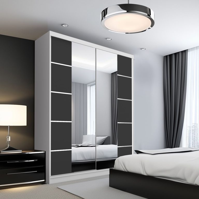 Kleiderschrank SERENITY Schiebeschrank 133 cm schwarz matt Hersteller ME SERENITY SZP6/0/W/B/0/HIAL