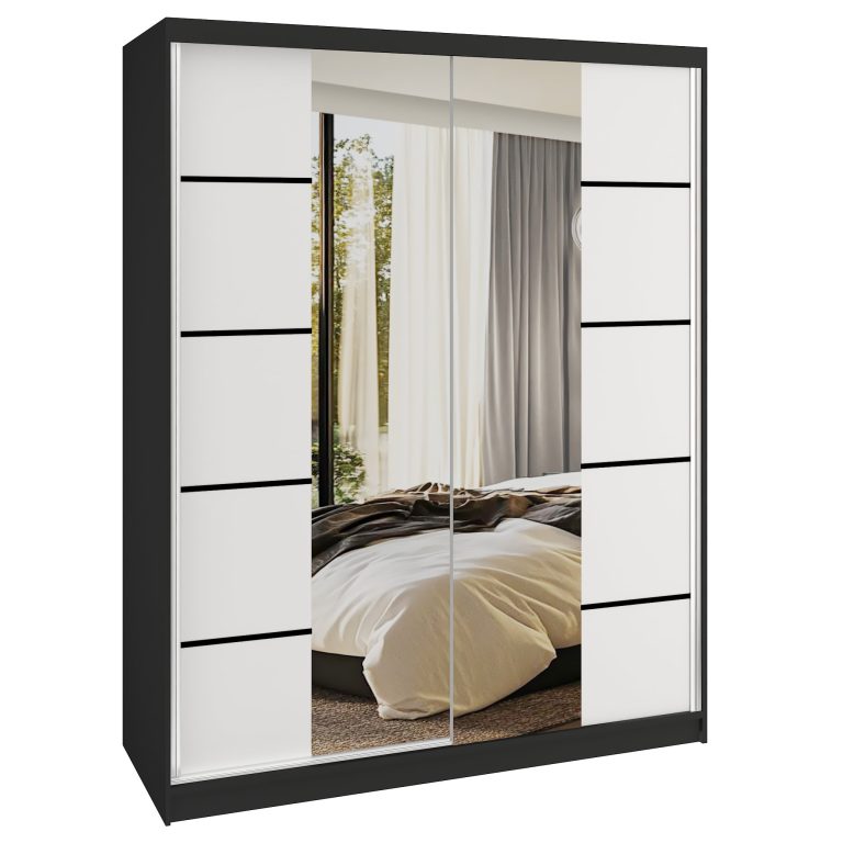 Kleiderschrank SERENITY Schiebeschrank 133 cm weiß matt Hersteller ME SERENITY SZP6/0/B/W/0/HIAL