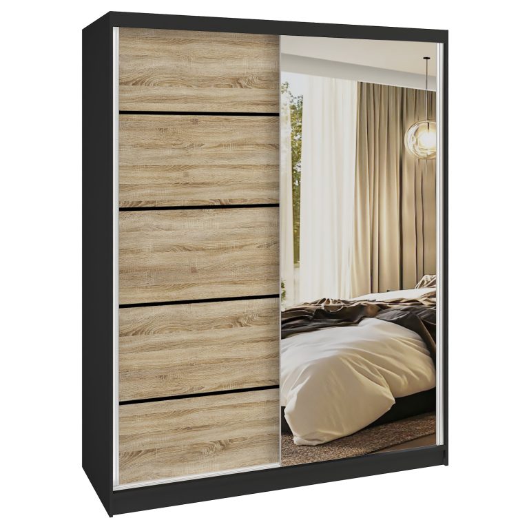 Kleiderschrank SERENITY Schiebeschrank 133 cm Eiche sonoma matt Hersteller MBP SERENITY SZP6/0/B/DS/0/HIAL
