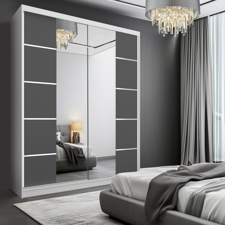 Kleiderschrank SERENITY Schiebeschrank 158 cm grau matt Hersteller ME SERENITY SZP7/0/W/SR/0/HIAL