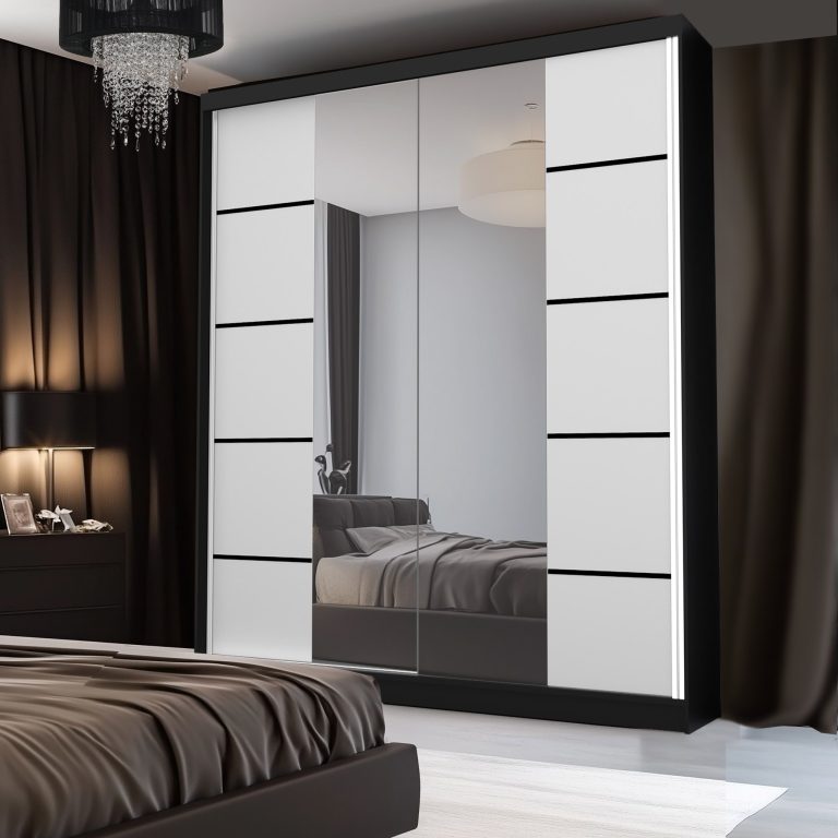 Kleiderschrank Schiebeschrank SERENITY 158 cm weiß matt Hersteller ME SERENITY SZP7/0/B/W/0/HIAL