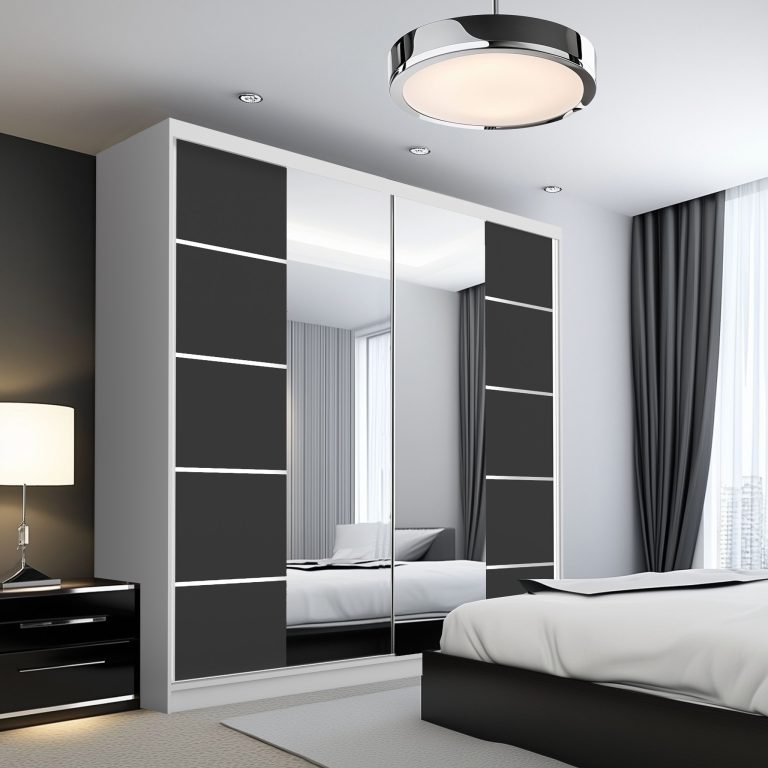 Kleiderschrank SERENITY Schiebeschrank 200 cm schwarz matt Hersteller ME SERENITY SZP5/0/W/B/0/HIAL