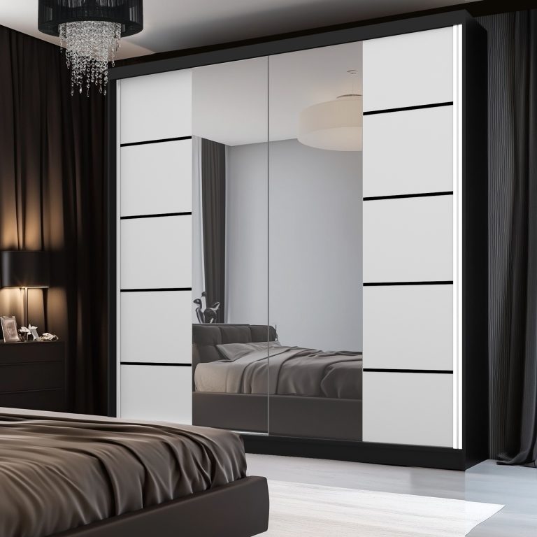 Kleiderschrank SERENITY Schiebeschrank 200 cm weiß matt Hersteller ME SERENITY SZP5/0/B/W/0/HIAL