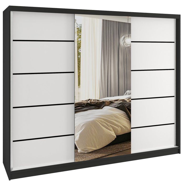 Kleiderschrank SERENITY Schiebeschrank 232 cm weiß matt Hersteller MBP SERENITY SZP8/0/B/W/0/HIAL