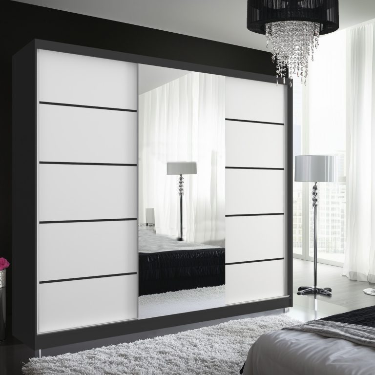 Kleiderschrank SERENITY Schiebeschrank 200 cm weiß matt Hersteller MT SERENITY SZP5/0/B/W/0/HIAL