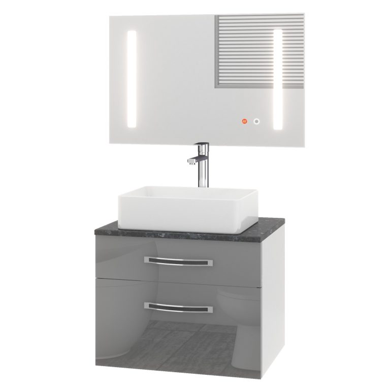 Badmöbel-Set Euphoria EUP P 60/0/W/S/0/BK/MB
