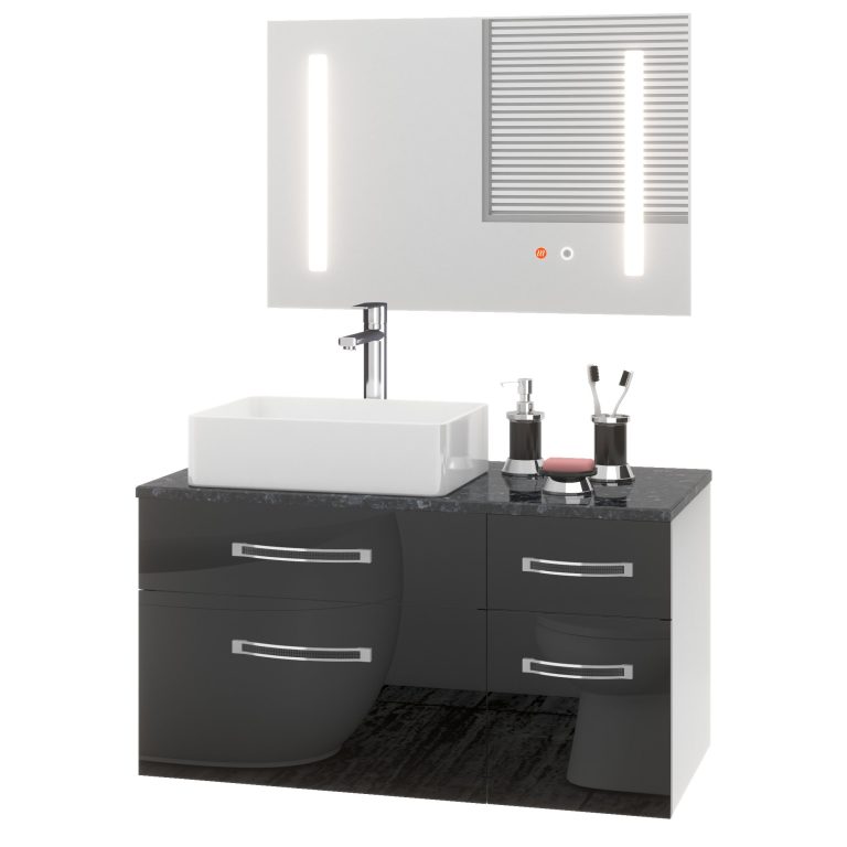 Badmöbel-Set Euphoria EUP P 90P/0/W/B/0/BK/MB