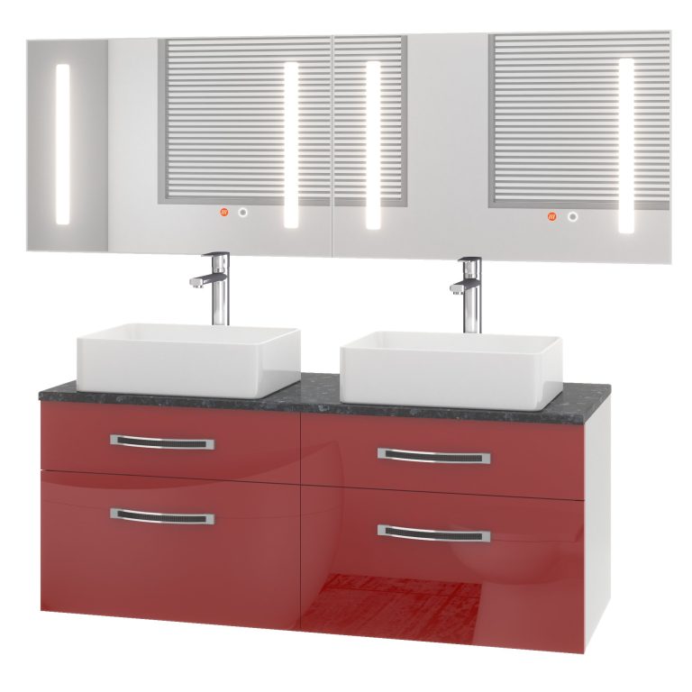 Badmöbel-Set Euphoria EUP P 120D/0/W/R/0/BK/MB