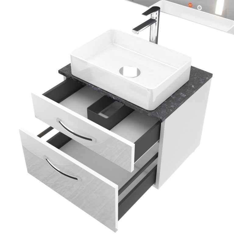 Badmöbel-Set Euphoria EUP P 60/0/W/B/0/BK/MB