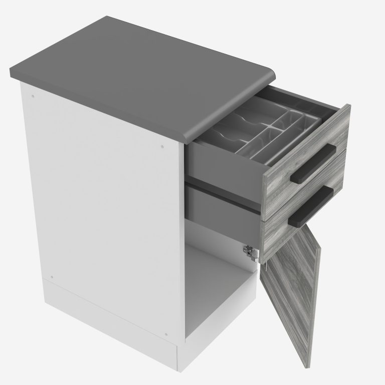 Küchenunterschrank 40cm Schubladen mit Arbeitsplatte TOR SDSZ40WS/0/WT/GW1/B/B1/PP