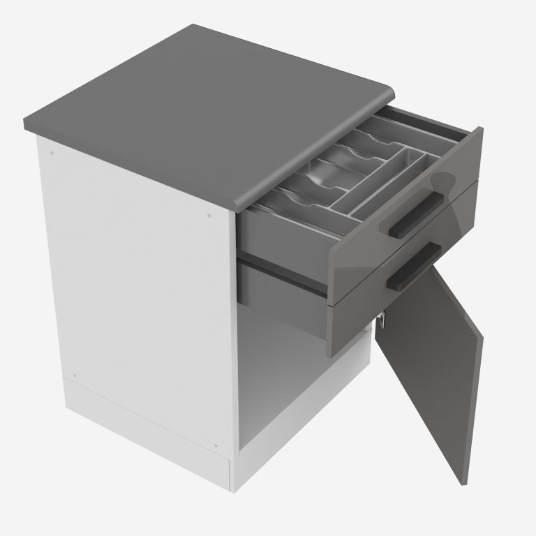 Küchenunterschrank 60cm Schubladen mit Arbeitsplatte INF SDSZ60WS/0/WT/S/B/B1/PP