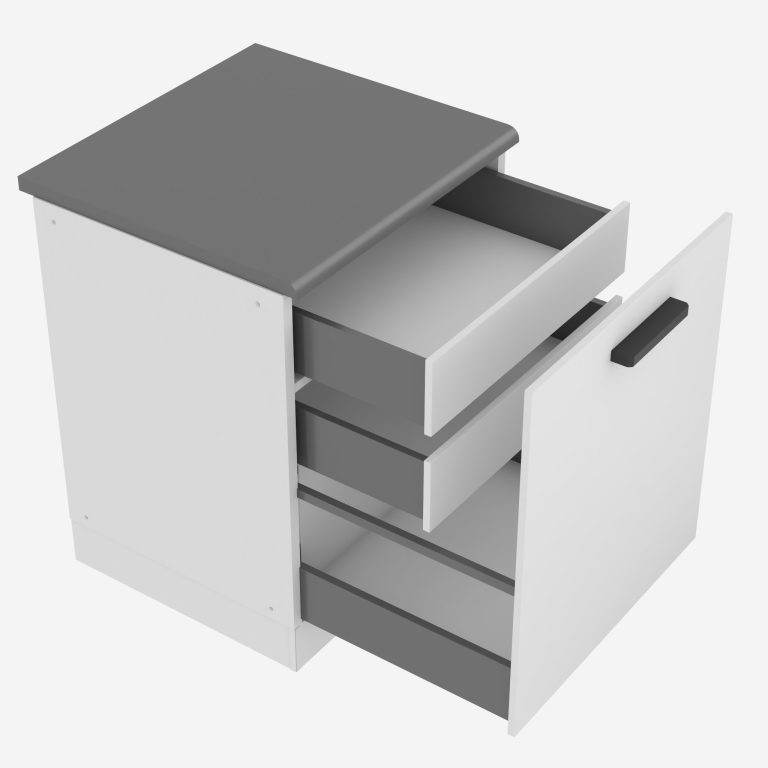 Küchenunterschrank 60cm mit Innenschubladen TOR SDSZW60/0/WT/WT/B/B1/PP