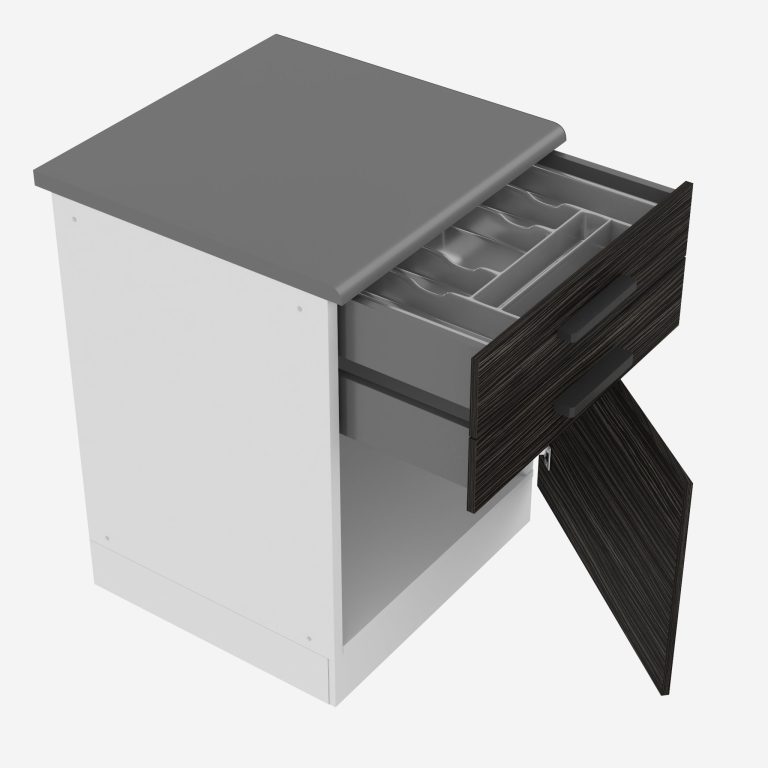 Küchenunterschrank 60cm Schubladen mit Arbeitsplatte TOR SDSZ60WS/0/WT/HK/B/B1/PP