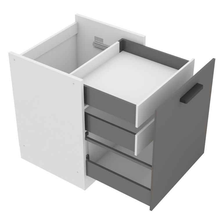 Küchenunterschrank 60cm mit Innenschubladen TOR SDSZW60/0/WT/SR/0/B1/PP