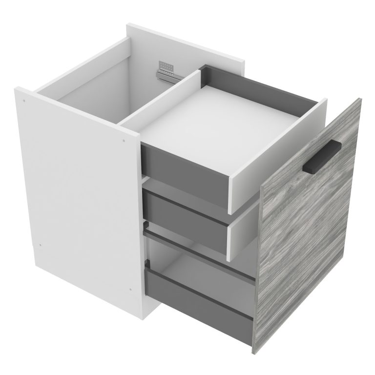 Küchenunterschrank 60cm mit Innenschubladen TOR SDSZW60/0/WT/GW1/0/B1/PP