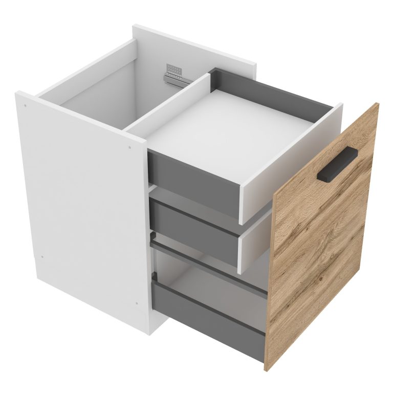 Küchenunterschrank 60cm mit Innenschubladen TOR SDSZW60/0/WT/DW/0/B1/PP