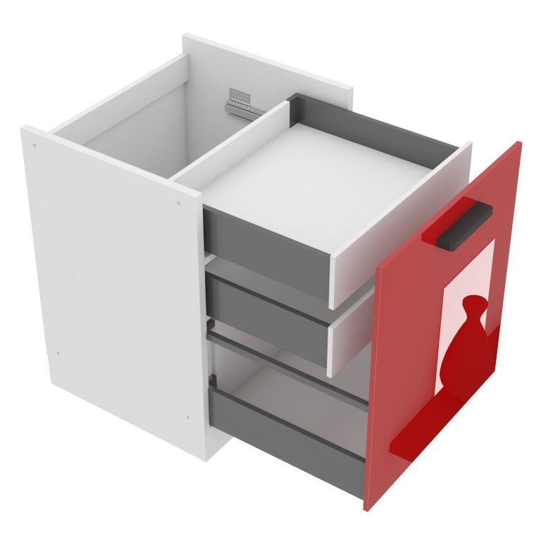 Küchenunterschrank 60cm Innenschubladen INF SDSZW60/0/WT/R/0/B1/PP