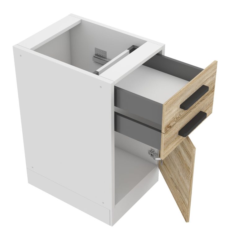 Belini Unterschrank mit Schubladen Premium Full Version 40 cm Sonoma-Eiche ohne Arbeitsplatte Hersteller TOR SDSZ40/0/WT/DS/0/B1/PP
