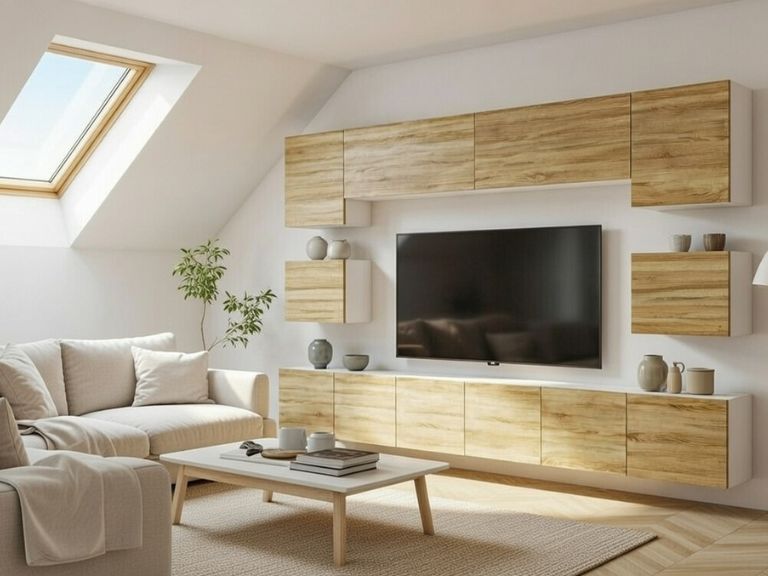 Wohnwand Belini Premium Full Version Sonoma Eiche + LED-Beleuchtung Nexum 50 Hersteller NEX 3/0/W/DS/0/0/PP