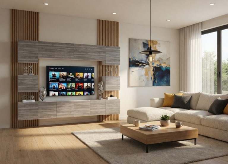 Wohnwände 300 cm für TV/Audio, anthrazitgrau, Hersteller IMP PRIMO 3/5/W/GW1/0/0