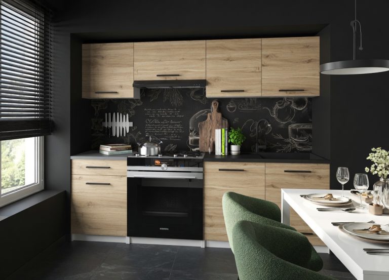 Küchenzeile Belini 180 cm Eiche Sonoma mit Arbeitsplatte Superuniqa2 Hersteller TOR SUPERUNIQA2/4/WT/DS/0/B1