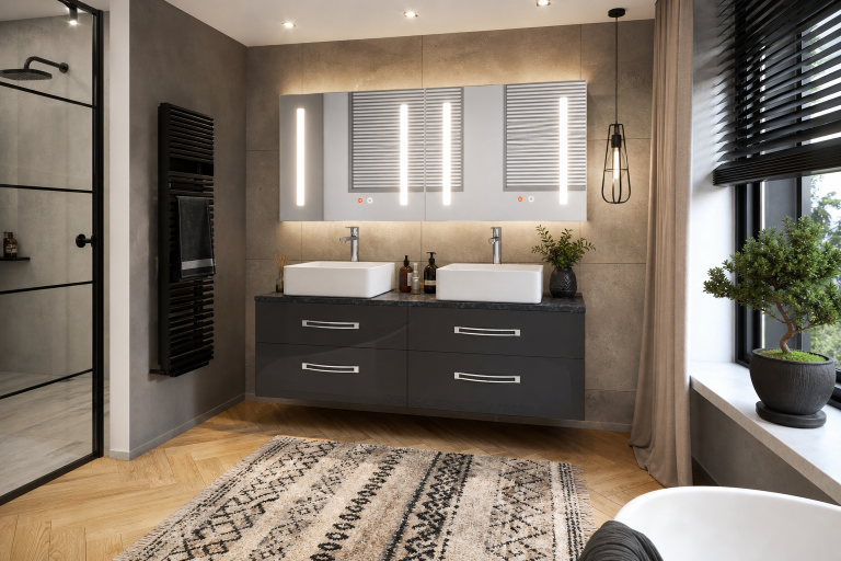 Badmöbel-Set Euphoria EUP P 120D/0/W/B/0/BK/MB